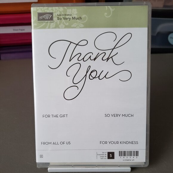 Stampin' Up! | Office | Stampin Up So Very Much Cling Stamp Set Used ...
